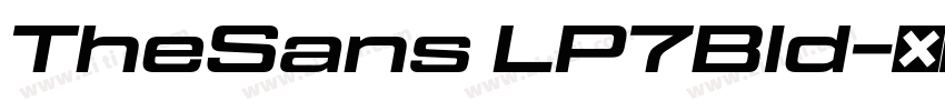 TheSans LP7Bld字体转换